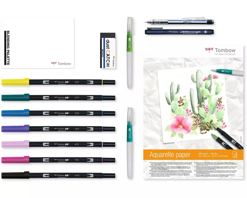 Tombow Have Fun at Home Set Watercoloring 14-teilig