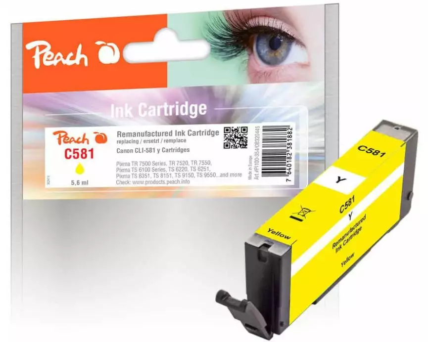Peach Tinte Canon CLI-581 Yellow
