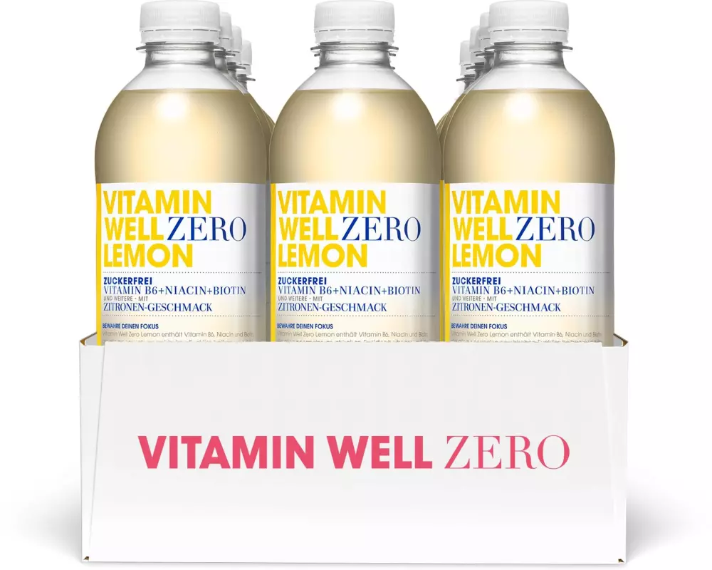 VITAMIN WELL Zero Lemon 12 x 0.5 l, zuckerfrei