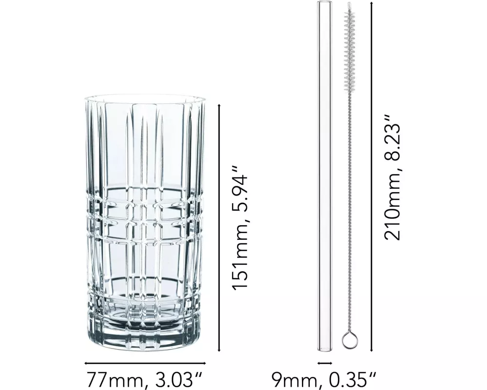 Nachtmann Longdrinkglas Tastes Good 445 ml,8-tlg., Transparent