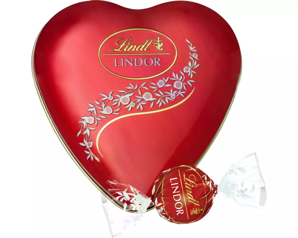 Lindt Schokoladen-Pralinen Lindor Kugeln Milch Herz 62 g