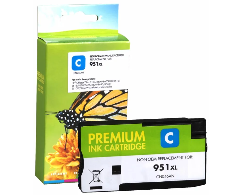 STATIC Ink cartridge compatible with HP CN048AE 951XL cyan remanufactured 1.500 pages