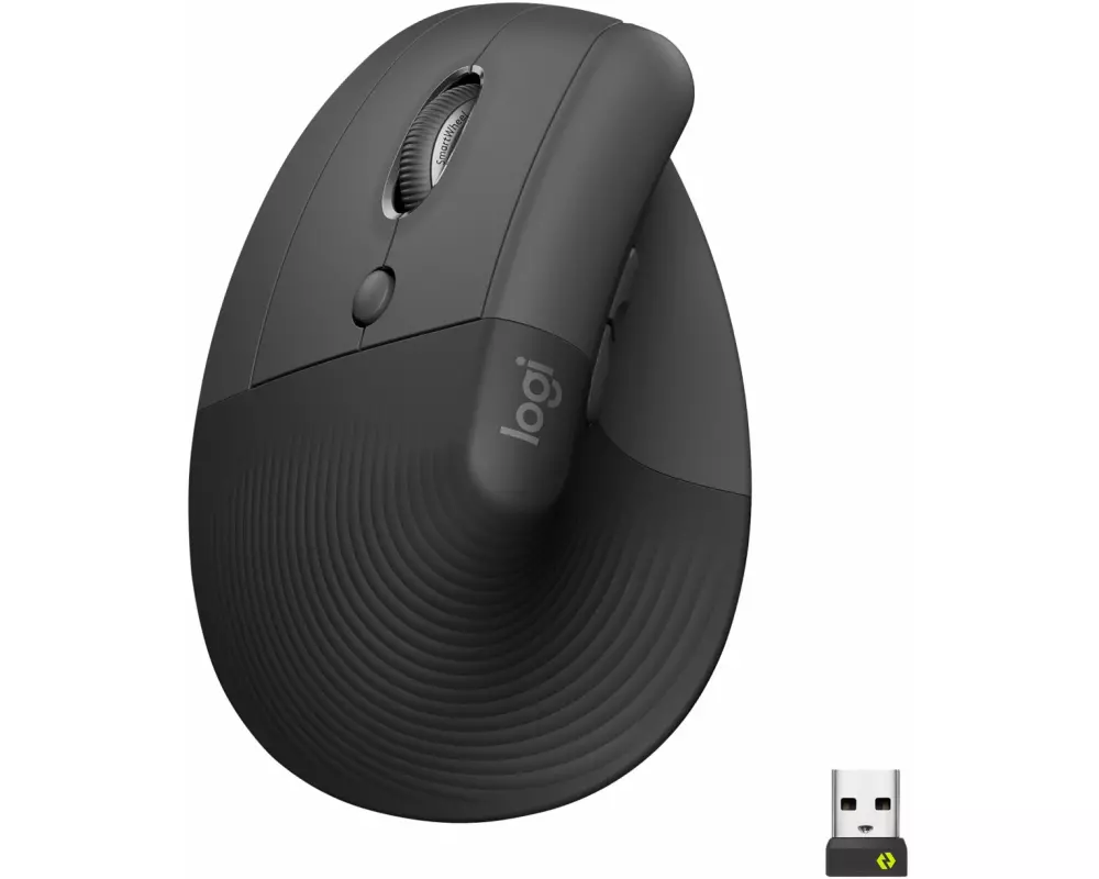 Logitech Ergonomische Maus Lift for Business Left Graphite