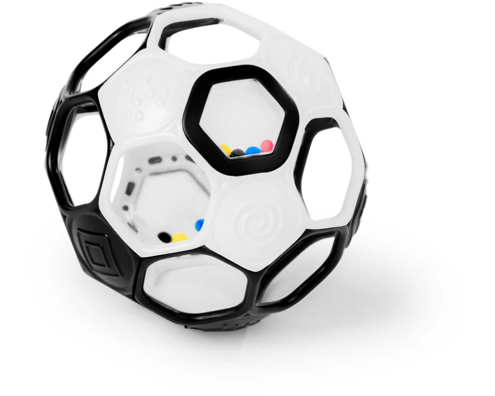 Oball Beschäftigungsspielzeug Fussball Schwarz/Weiss