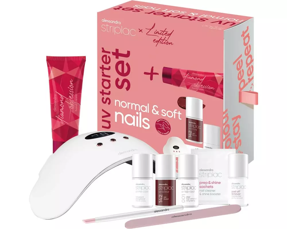 alessandro Striplac UV Starter Set Winter Edition normal & soft nails, 6,5 ml