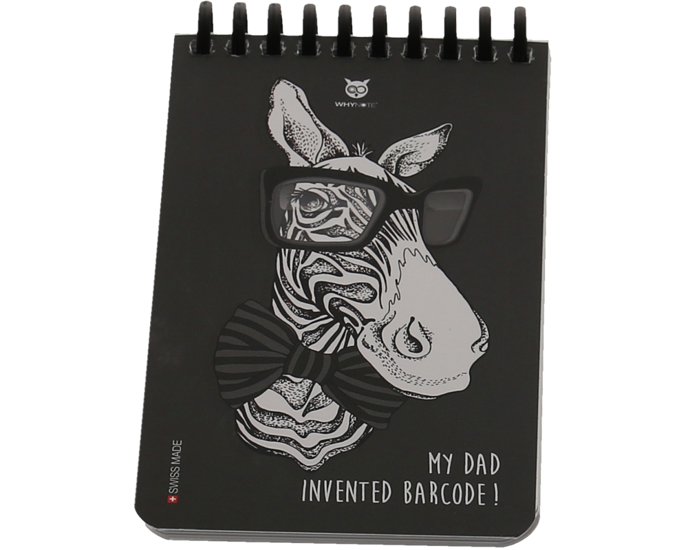 WHYNOTE Notizbuch A6 WNPBOK08 starter-kit, zebra