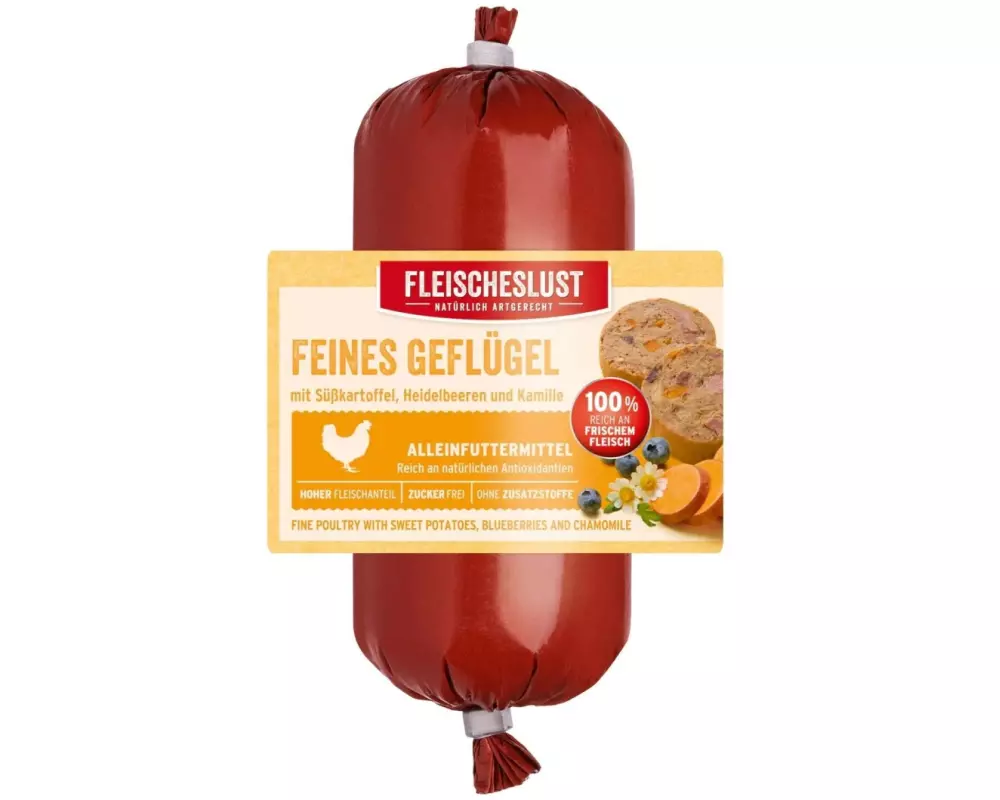 Fleischeslust Nassfutter Classic Feines Geflügel, 200 g