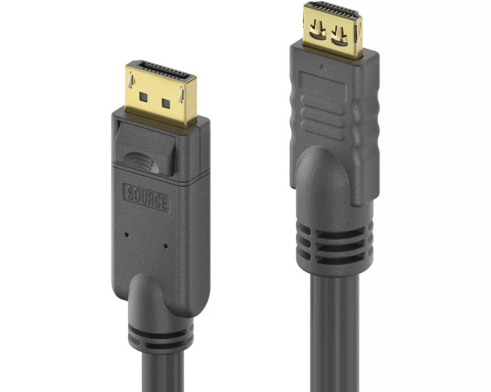 PureLink Kabel 4K Adapterkabel – DisplayPort - HDMI, 15 m