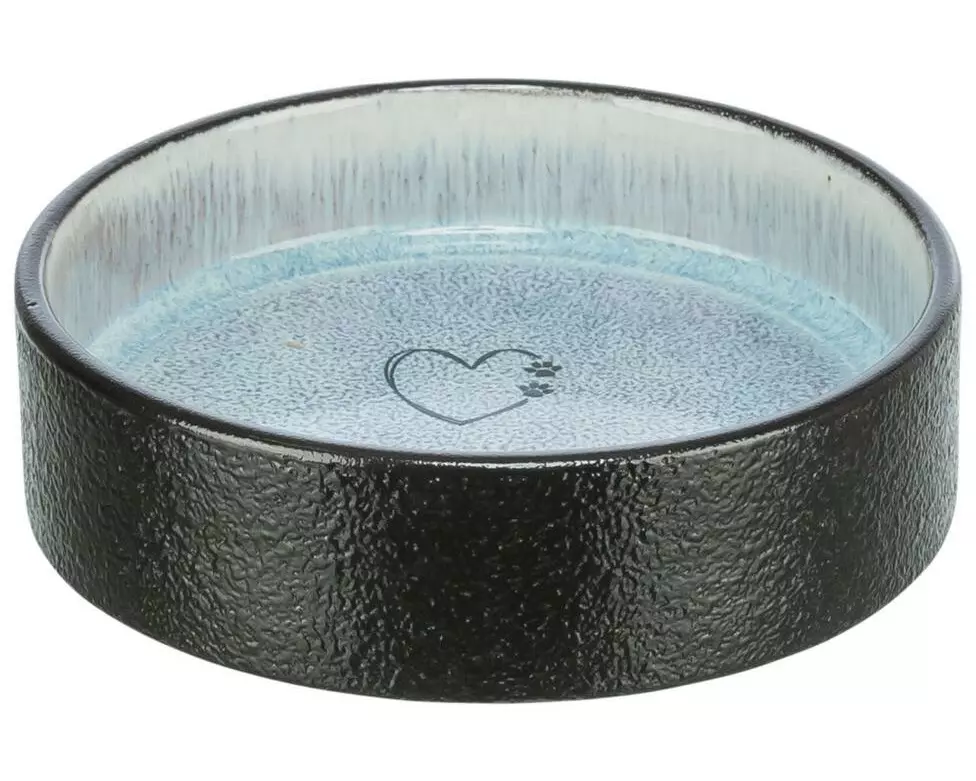 Trixie Schale Keramik, mit Pfoten- und Herzmotiv, 0.2 l, ø 12 cm