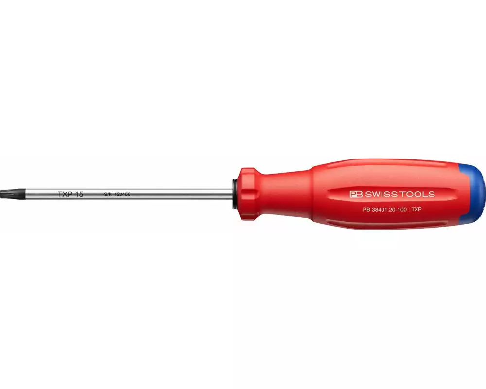 PB Swiss Tools Schraubenzieher SwissGrip Evo PB 38401.20-100 Rot