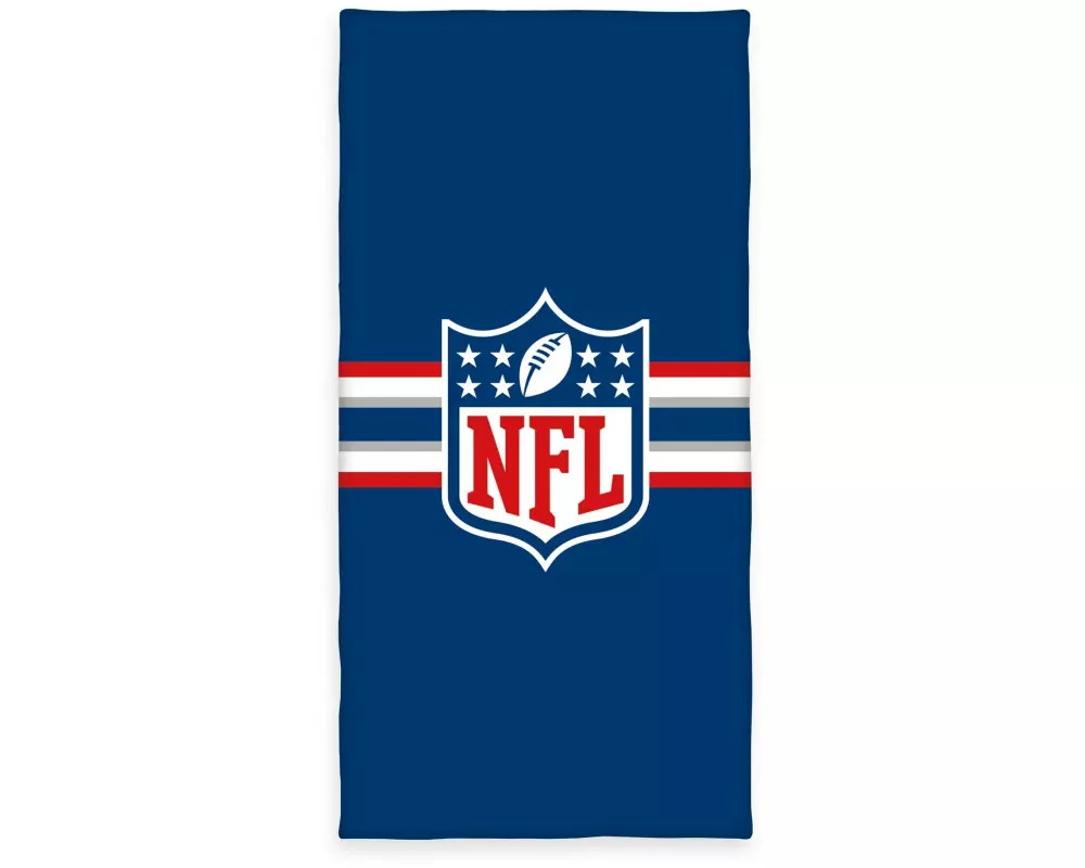 Herding Duschtuch NFL 75 x 150 cm, Blau/Grau/Rot