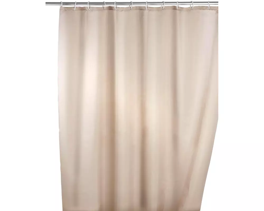 Wenko Duschvorhang Anti-Schimmel 180 x 200 cm, Beige