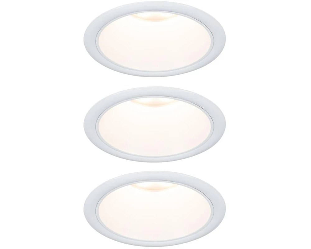 Paulmann Einbauleuchte LED Cole Coin 3er-Set Weiss