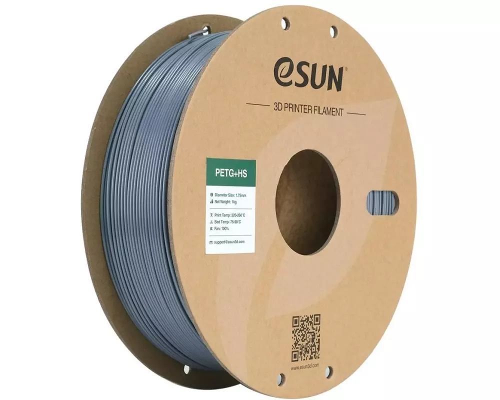 eSun Filament PETG+ HS Grau 1.75 mm 1 kg