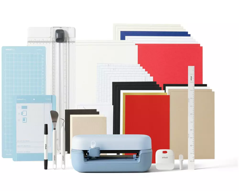 Cricut Schneideplotter Cricut Joy 2 + Essential-Bundle, Blau