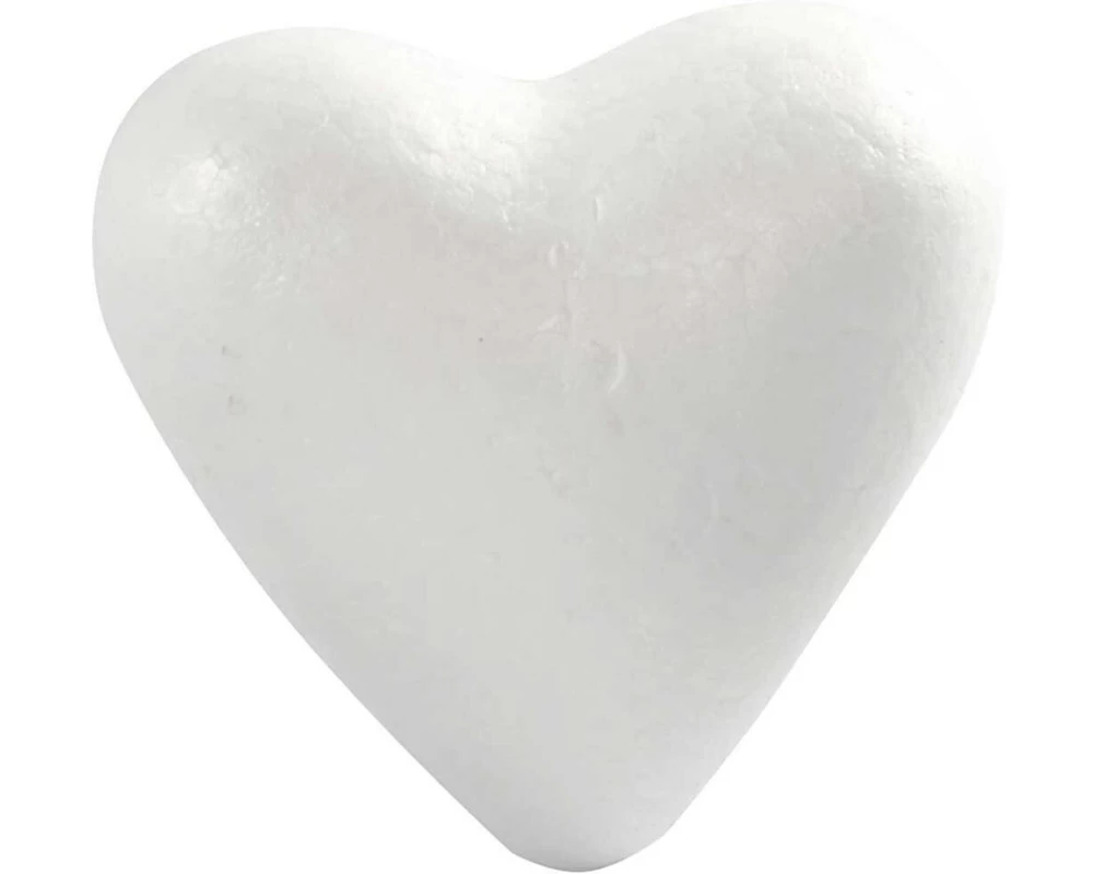 Creativ Company Styropor-Herzen 25 Stück, Weiss