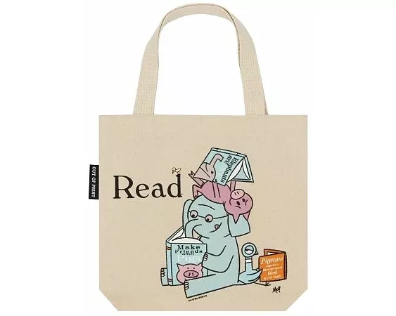 ELEPHANT & PIGGIE Read Mini Tote Bag