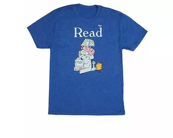 ELEPHANT & PIGGIE Read Unisex T-Shirt X-Small