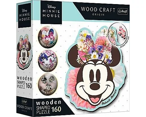 Holz Puzzle Sonderform 160 - Floral Minnie