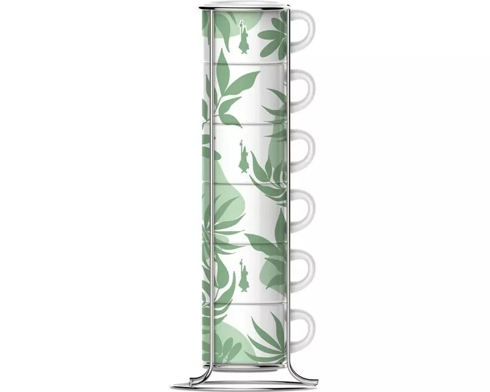 Bialetti Espressotasse Grün 65 ml, 6 Stück, Grün