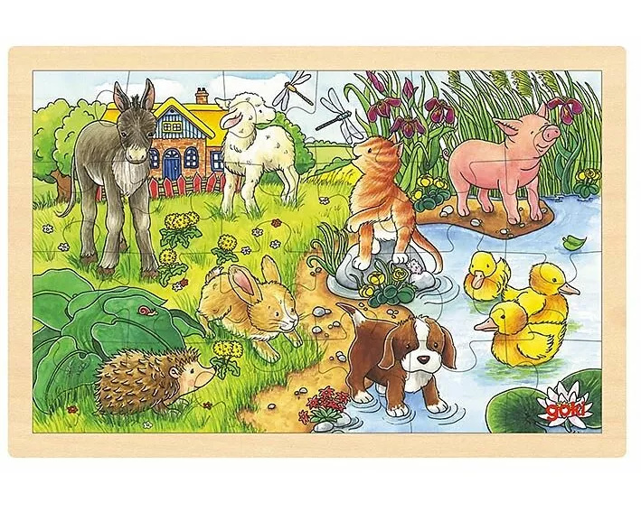 Einlegepuzzle Tierkinder II