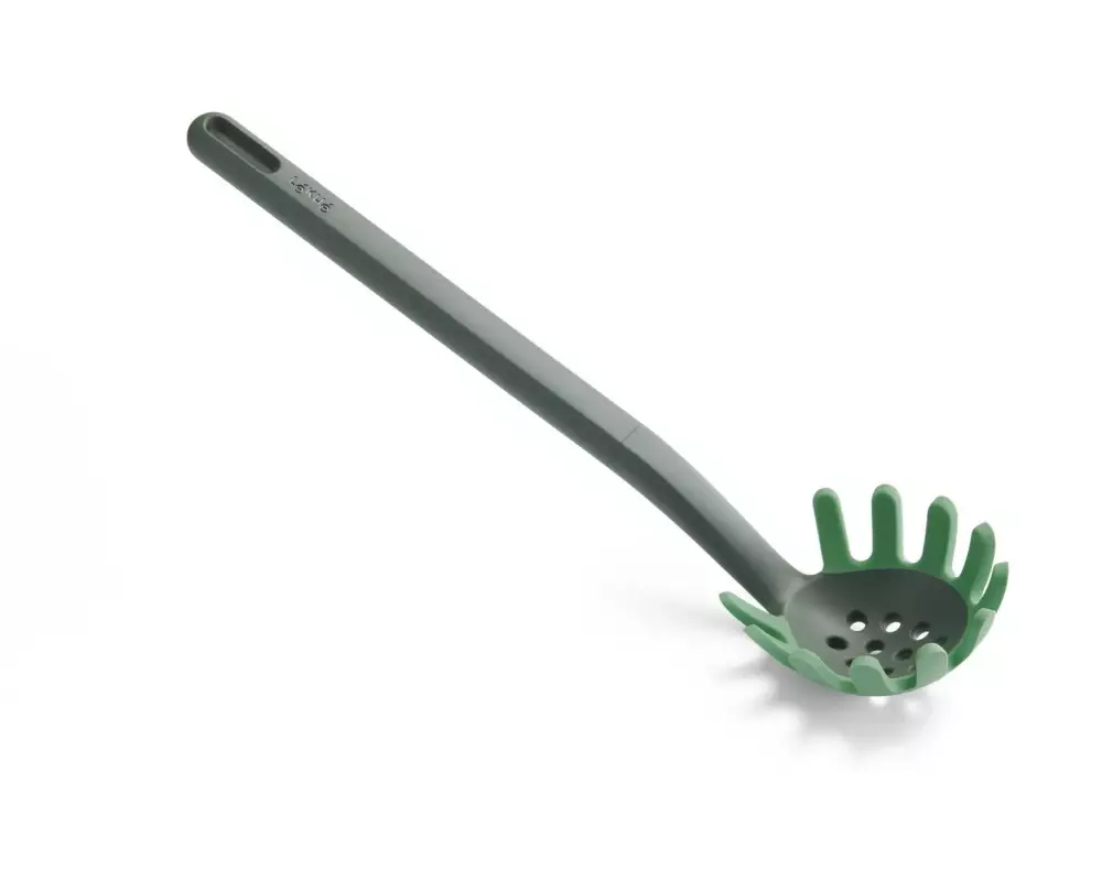 Lékué Spaghettilöffel PBT/Silikon, Grün/Schwarz