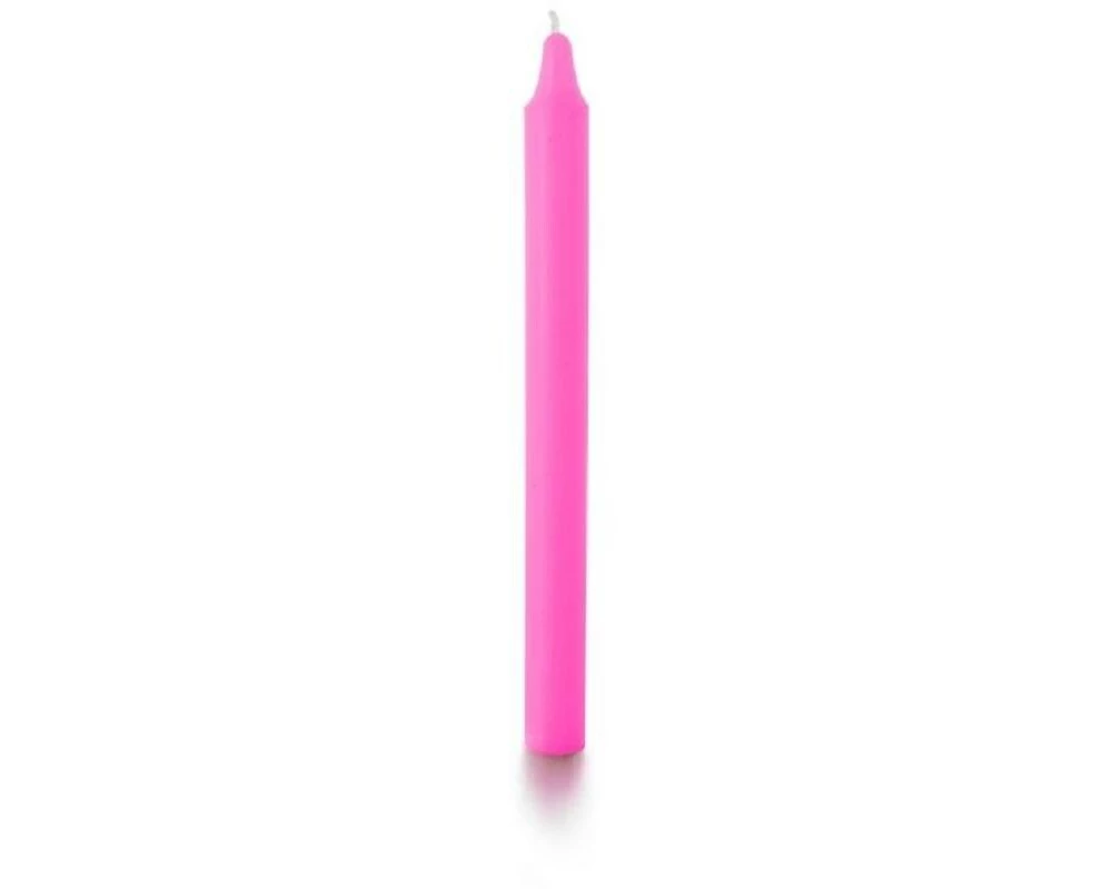 balthasar Stabkerze 27.5 cm x 2.2 cm, Neonpink, 16 Stück