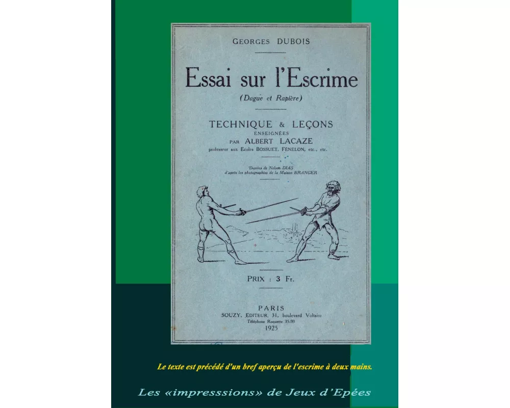 Essai sur l'Escrime (Dague et Rapière)