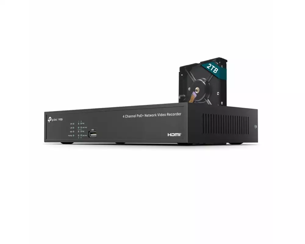 TP-Link Netzwerkrekorder VIGI NVR1004H-4P 2 TB, 4 Kanal