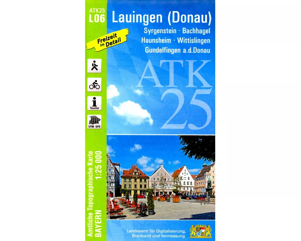 ATK25-L06 Lauingen (Donau) (Amtliche Topographische Karte 1:25000)