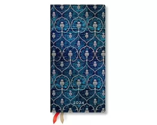 Blue Velvet Slim 12-month Dayplanner 2024