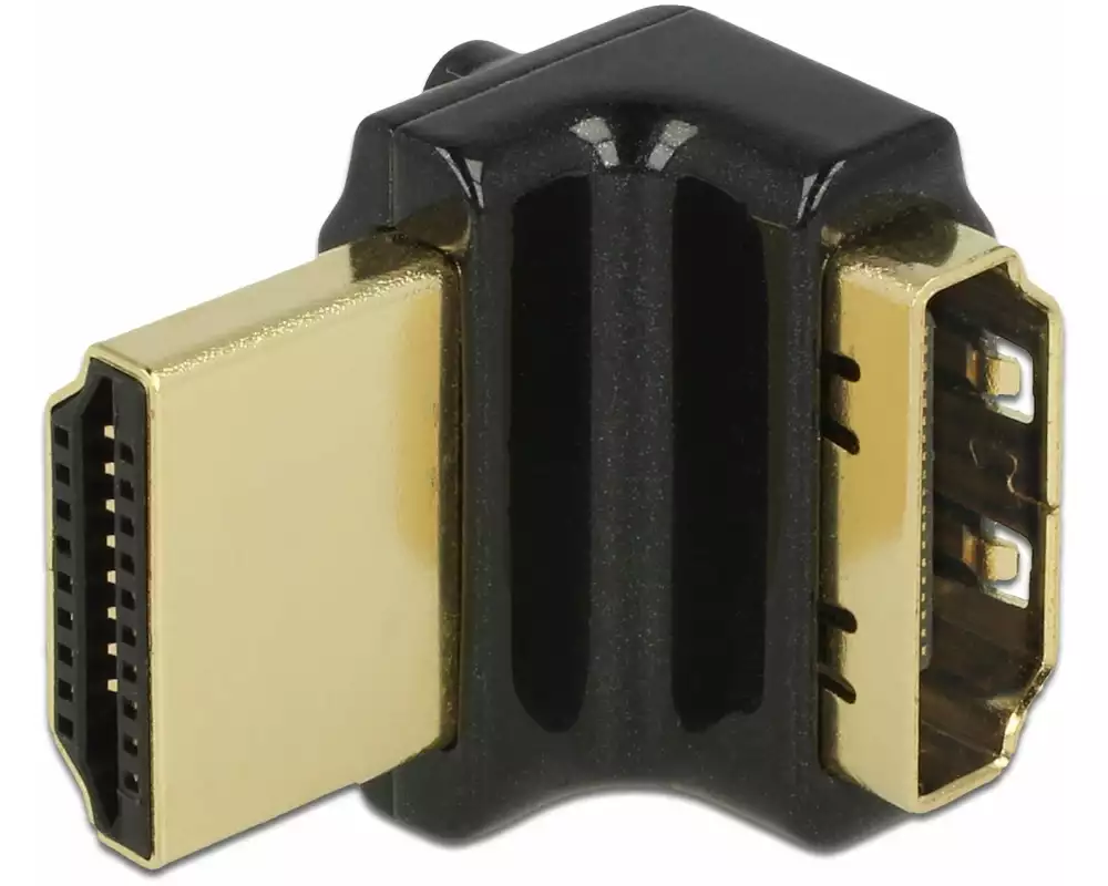 Delock Adapter High Speed Ethernet 4K 90° HDMI - HDMI