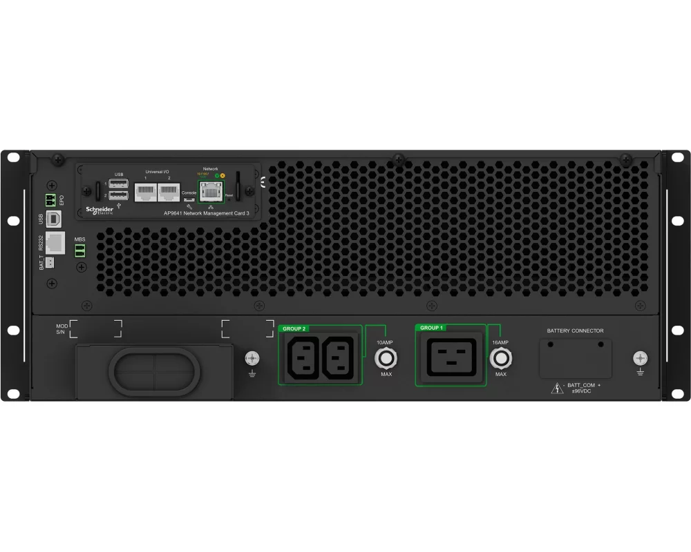 APC Smart-UPS On-Line-G 5kVA 5kW Tower 230V 2x IEC C13+1x IEC C19+Hard wire 3-wire H+N+E outlets Network Card wo rail kit