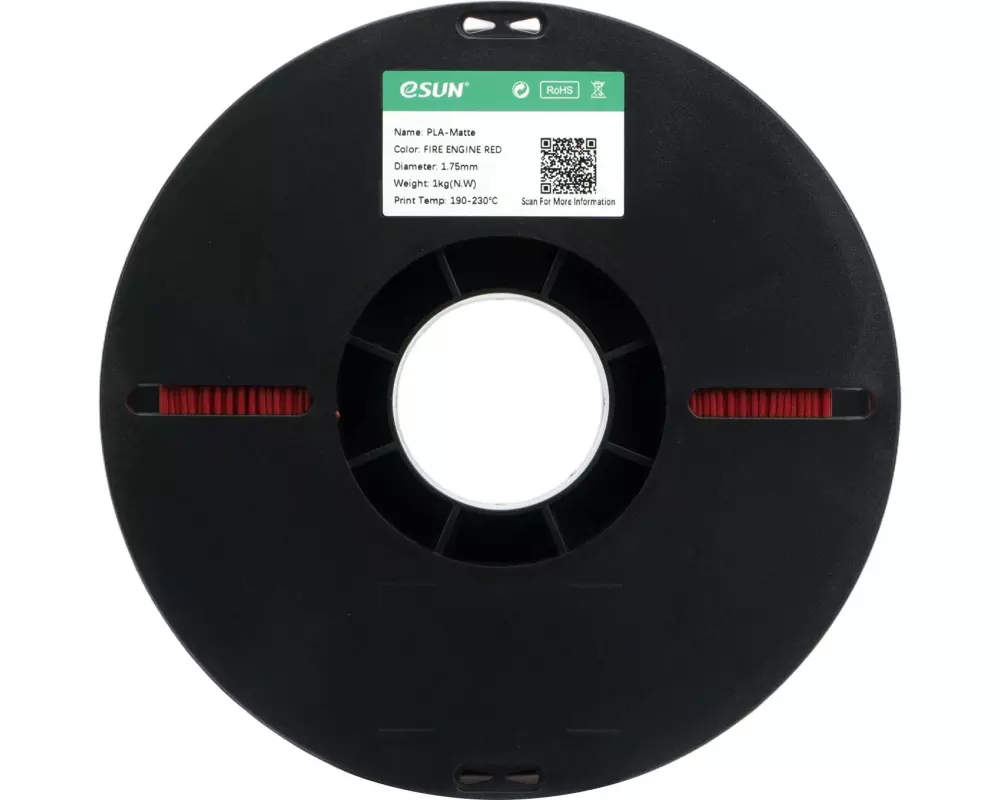 eSun Filament eSun, Filament , PLA MT, Feuerwehrrot 1.75 mm 1 kg