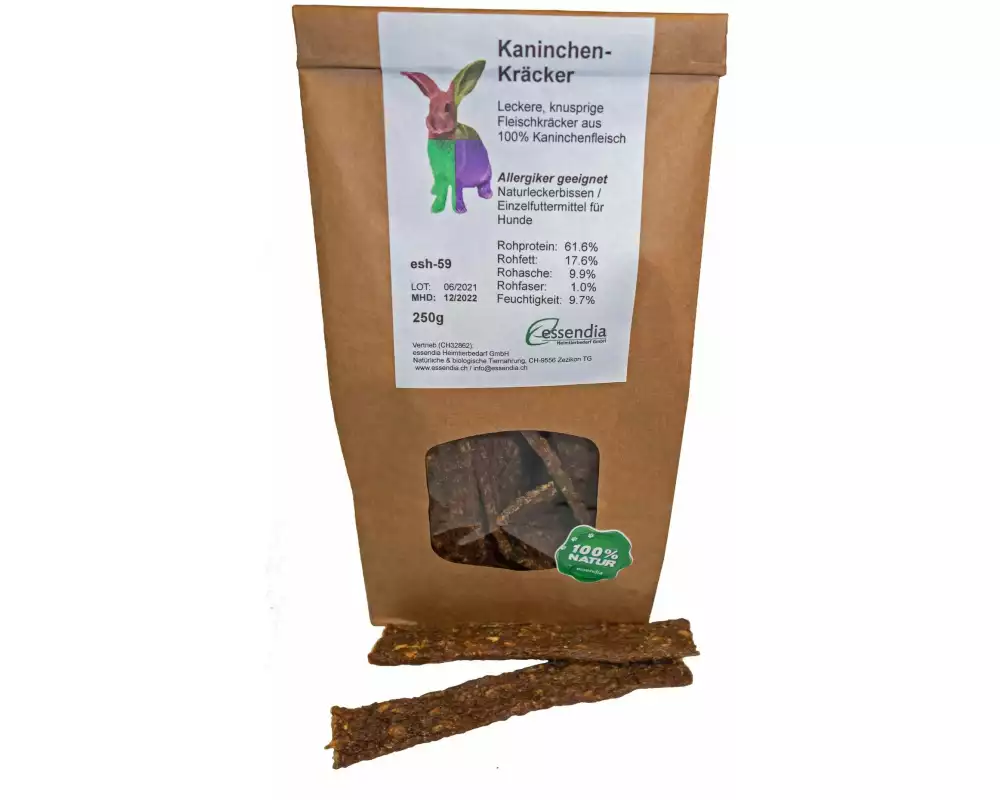 essendia Kausnack Kaninchenkräcker, 250 g