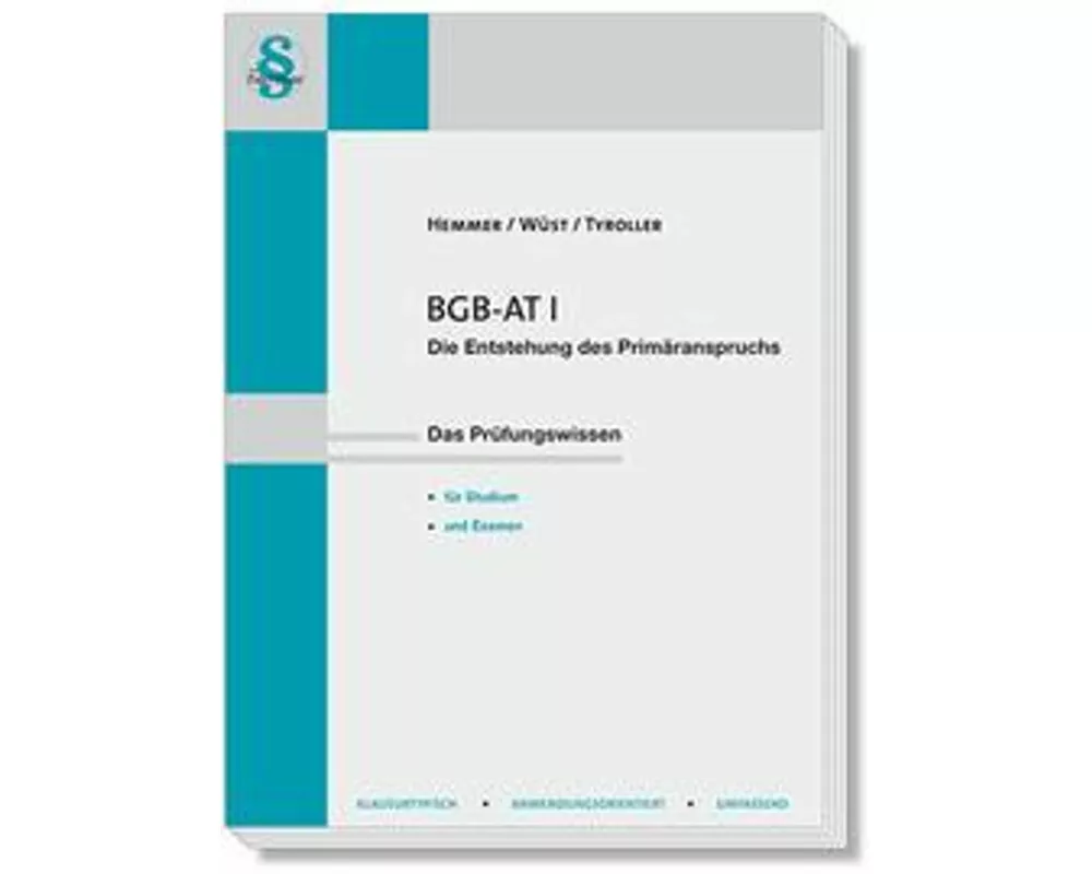 BGB AT I - Die Entstehung des Primäranspruchs