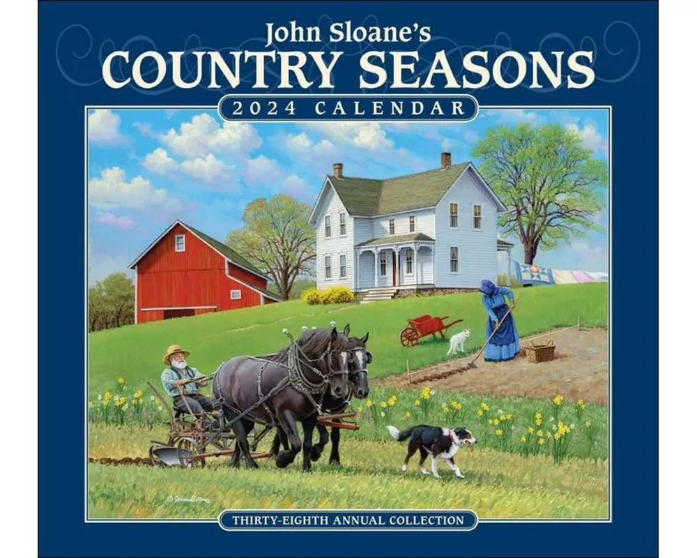 John Sloane's Country Seasons 2024 Deluxe Wall Calendar