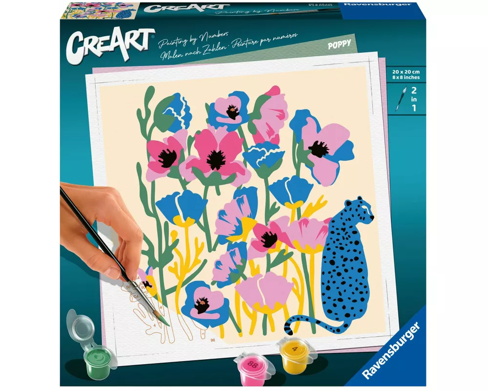 CreArt Adults Trend - Bunte Mohnblumen