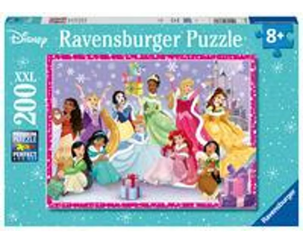 Kinderpuzzle 200 XXL Teile - Disney Prinzessinnen - Ein zauberhaftes Weihnachtsfest
