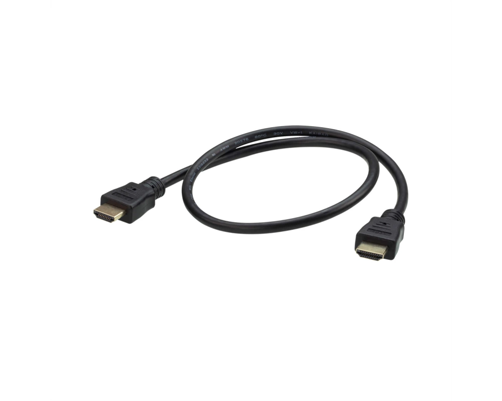 ATEN 2L-7DA6H High Speed True 4K HDMI Kabel mit Ethernet, schwarz, 0,6 m