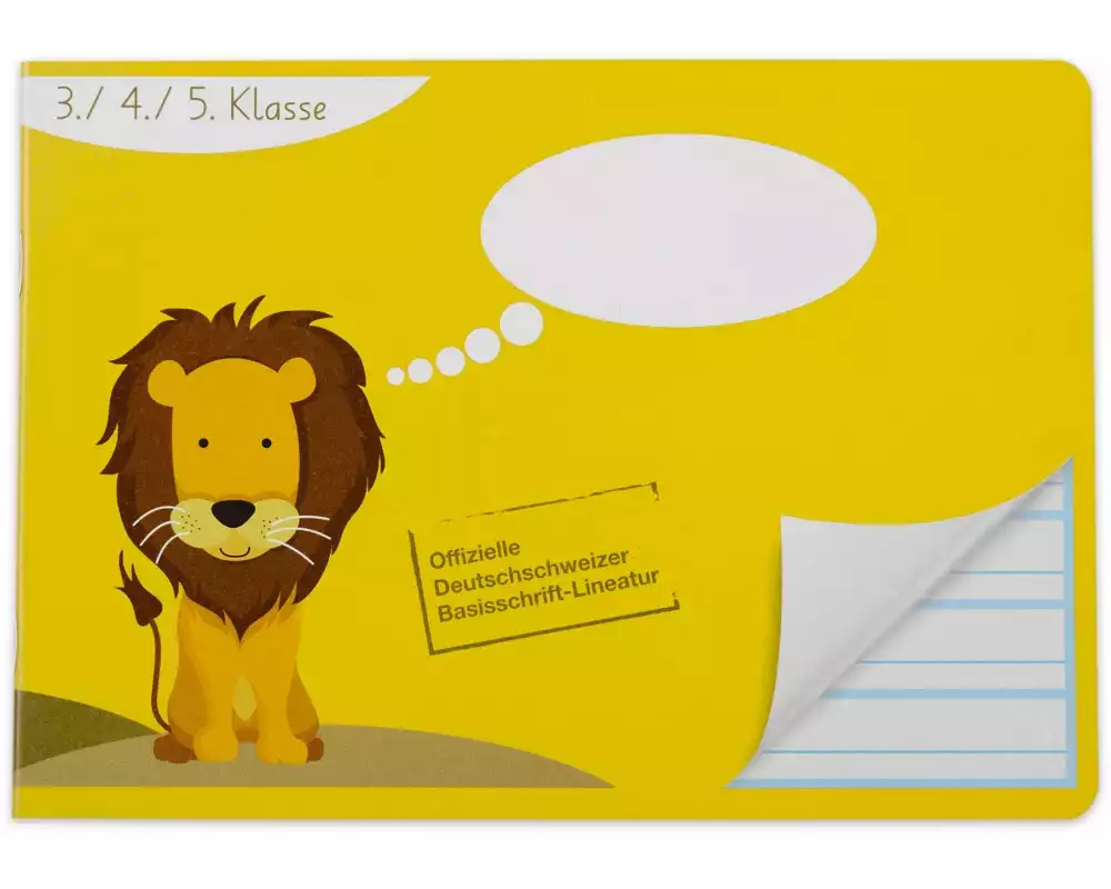 ELCO Schulheft A5, Liniert, Gelb