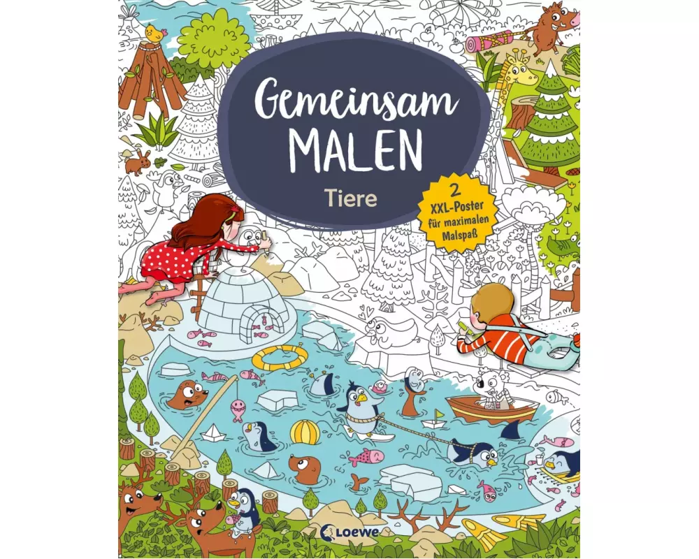 Gemeinsam malen - Tiere