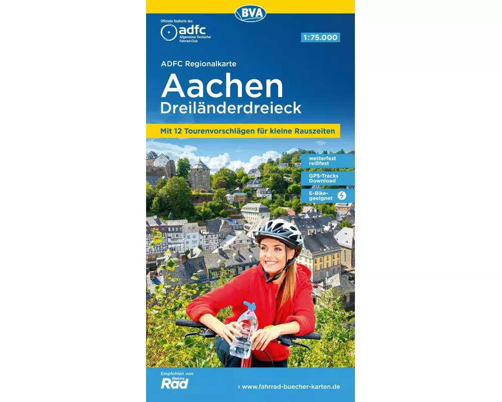 BVA ADFC Regionalkarte Aachen Dreiländereck 1:75.000