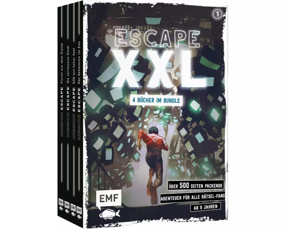 Escape XXL – über 500 Seiten packende Abenteuer für alle Rätsel-Fans ab 9 Jahren (Band 1)