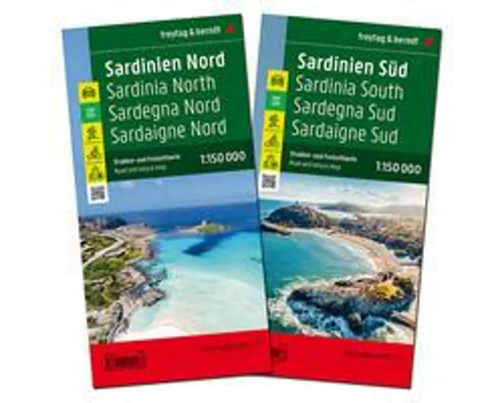 freytag & berndt Straßenkarte Sardinien Set 1:150.000