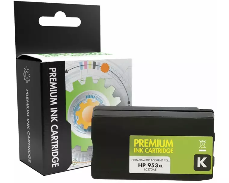 STATIC Ink cartridge compatible with HP L0S70AE 953XL black remanufactured 2.000 pages