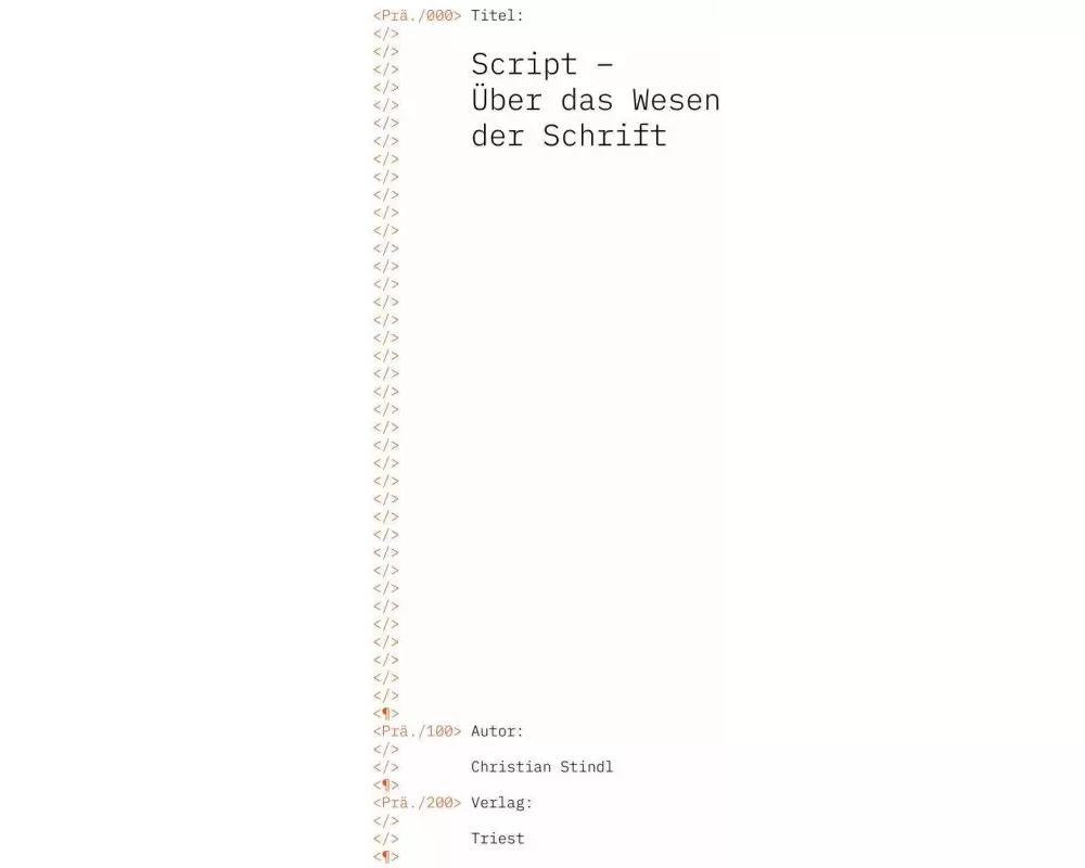 Script – Über das Wesen der Schrift