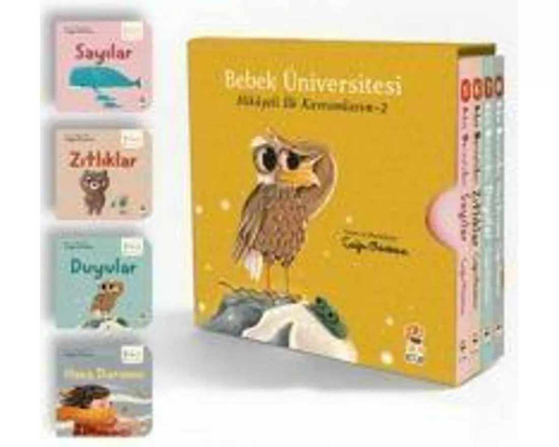 Bebek Üniversitesi 2 - Hikayeli Ilk Kavramlarim Set 4 Kitap
