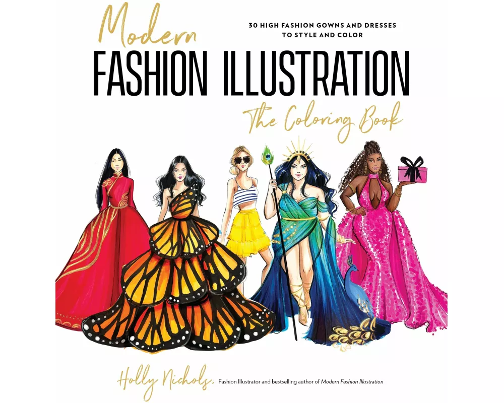 Modern Fashion Illustration: The Coloring Book
