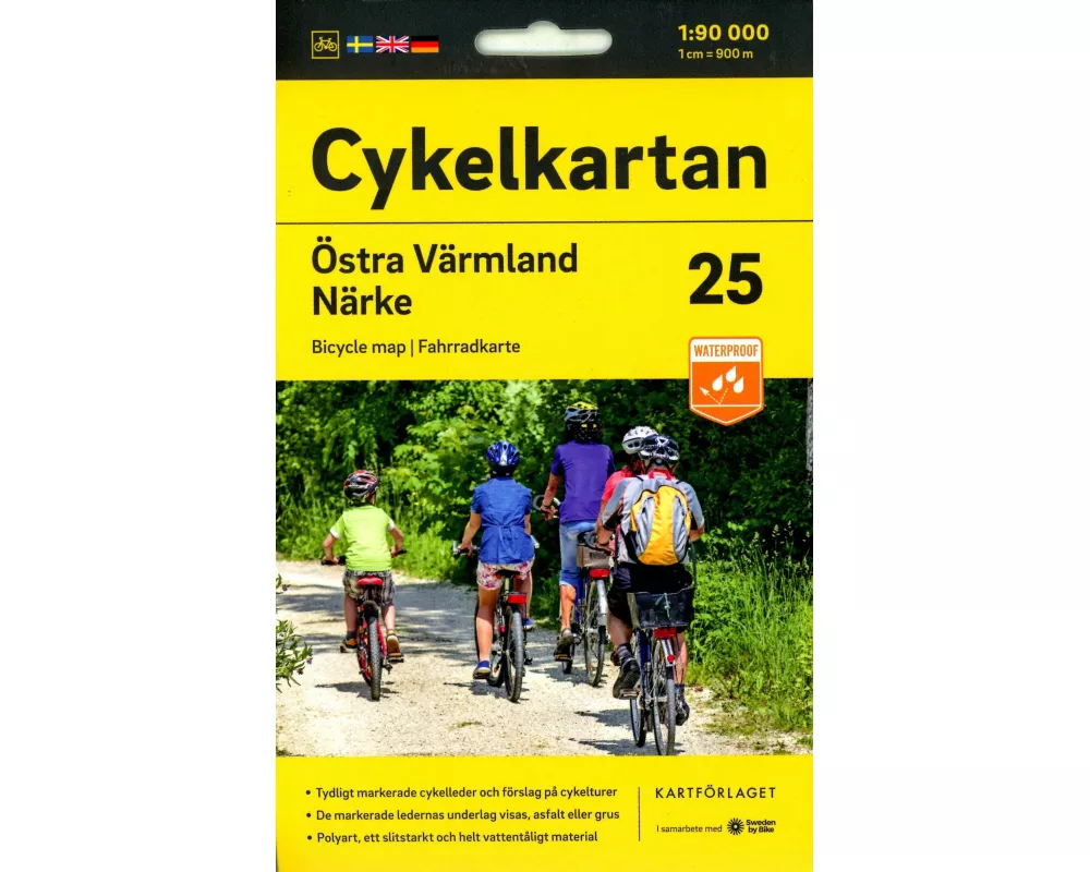 Cykelkartan Blad 25 Östra Värmland/Närke 1:90000